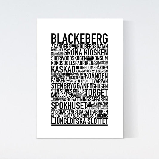 Blackeberg Text Poster