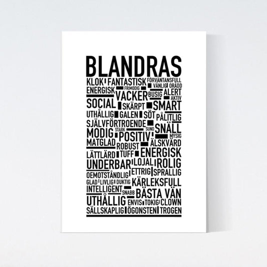 Blandras Text Poster