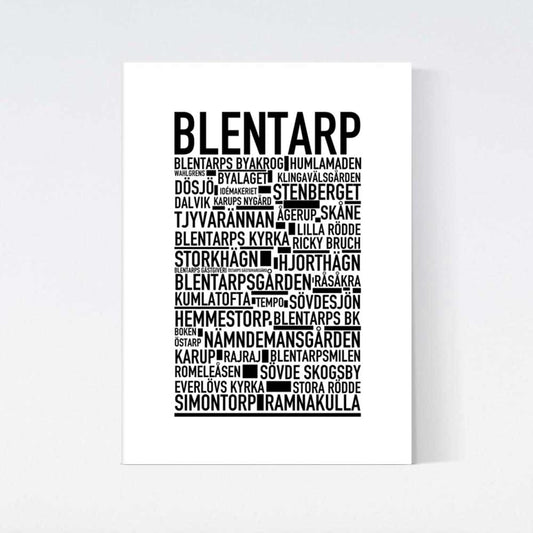 Blentarp Text Poster