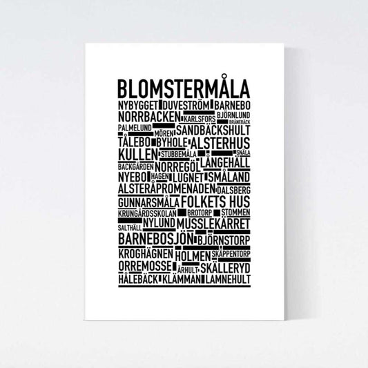 Blomstermåla Text Poster