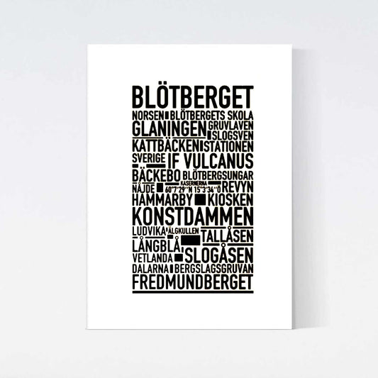 Blötberget Text Poster