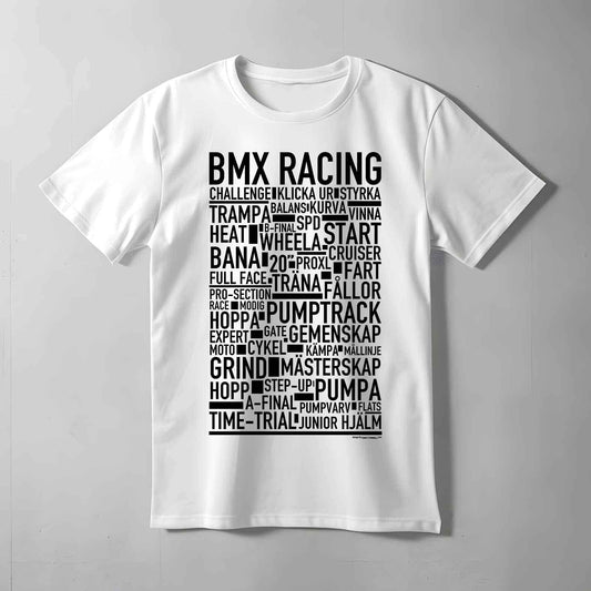 BMX Racing Text T-shirt