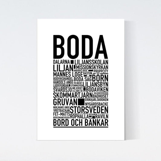 Boda Text Poster