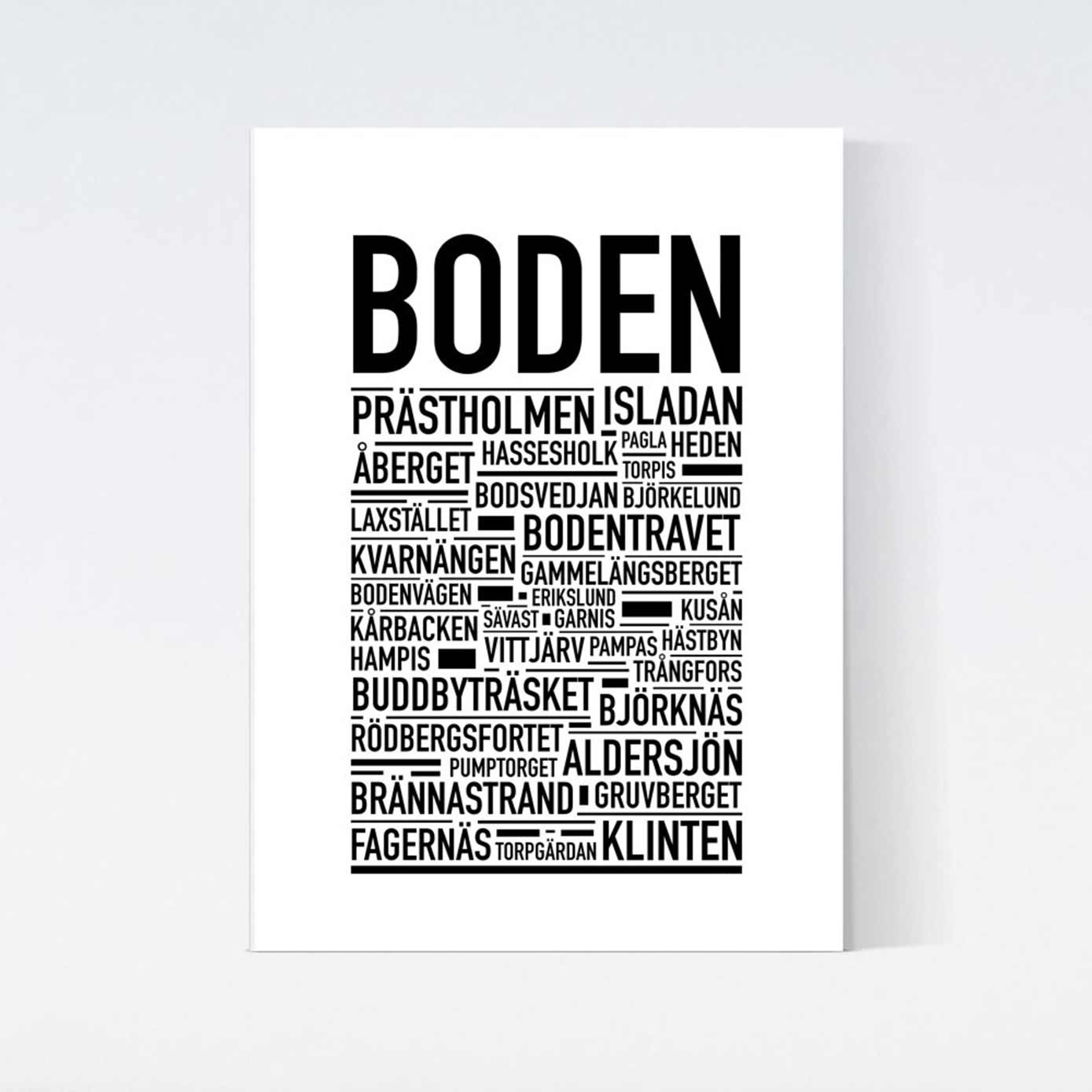 Boden Text Poster