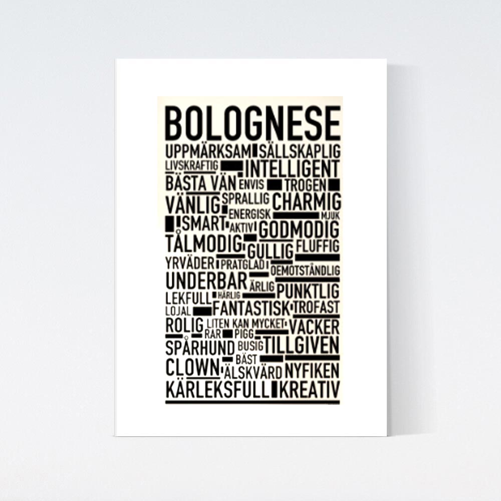 Bolognese Text Poster