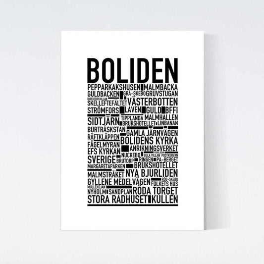 Boliden Text Poster