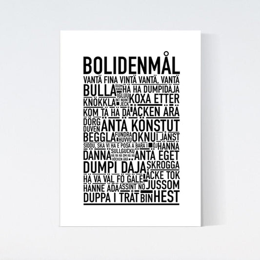 Bolidenmål Dialekt Text Poster