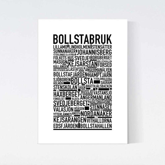 Bollstabruk Text Poster
