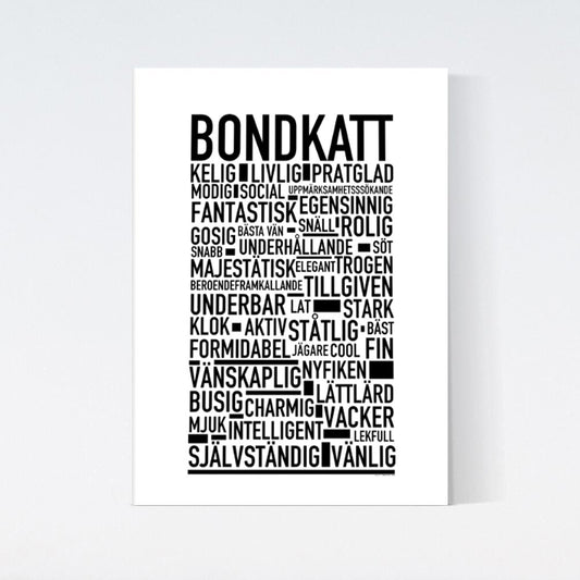 Bondkatt Katt Poster