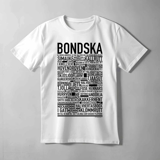 Bondska Dialekt Text T-shirt