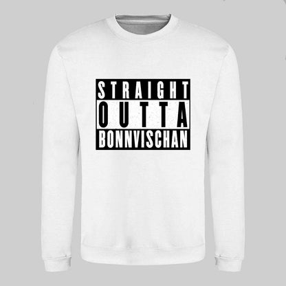 Straight Outta Din Text Sweatshirt