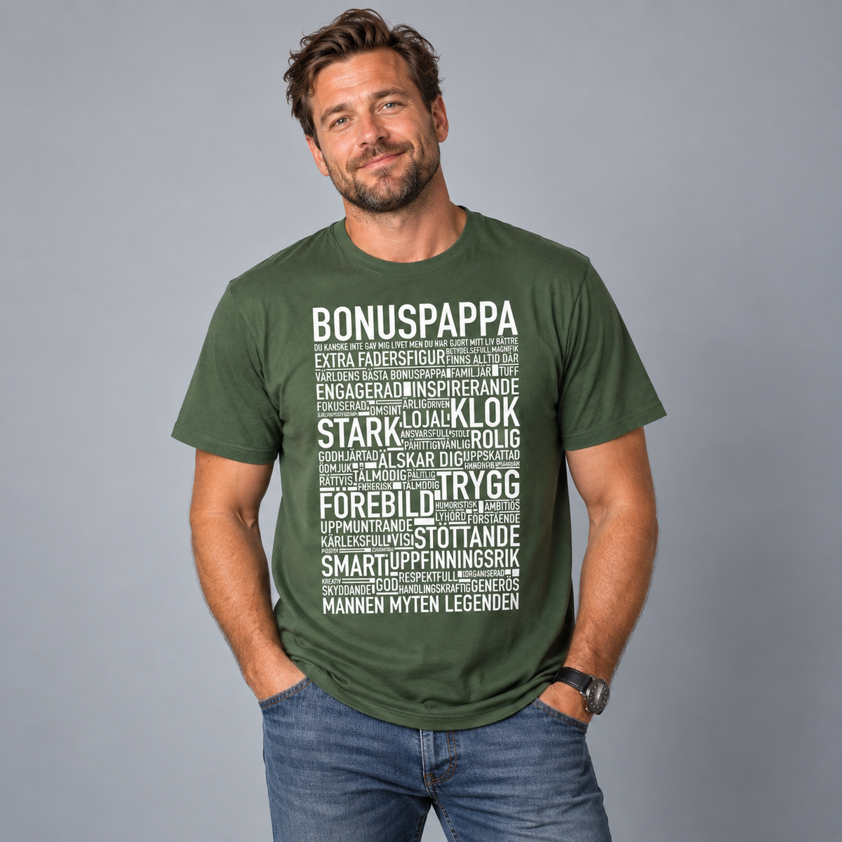 Bonuspappa 2024 Text T-shirt