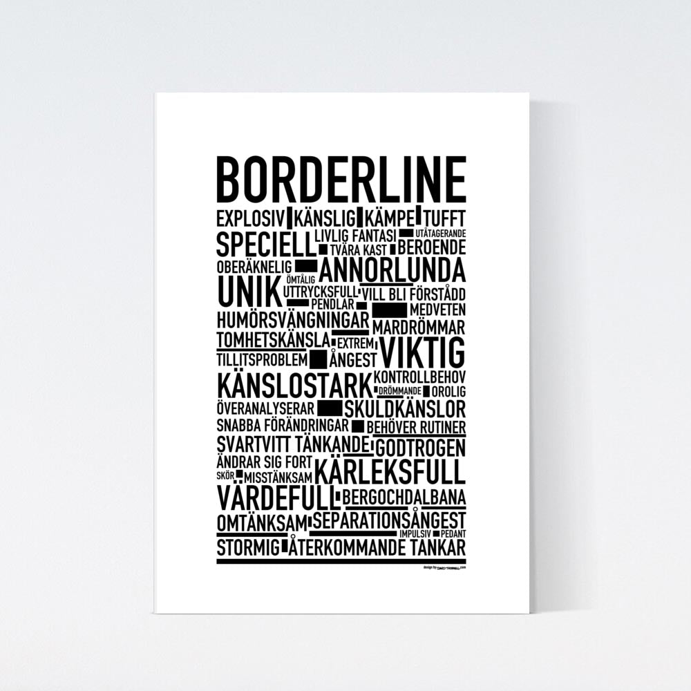 Borderline Text Poster