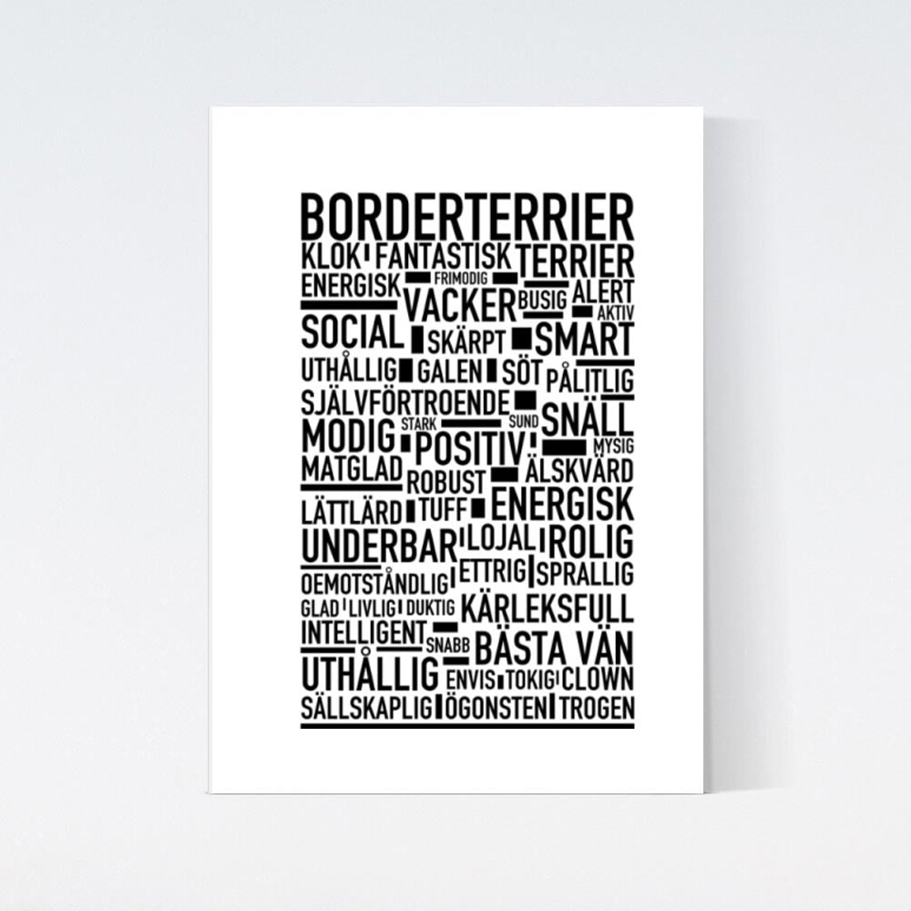 Borderterrier Text Poster