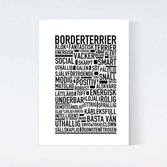 Borderterrier Text Poster