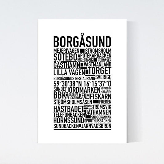 Borgåsund Text Poster