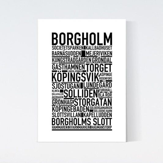 Borgholm Text Poster