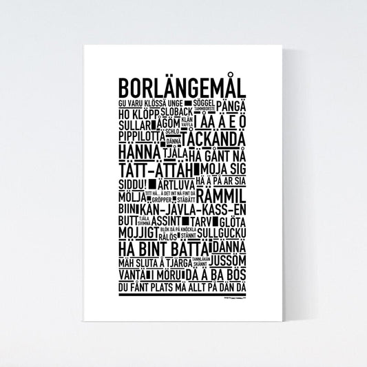 Borlängemål Dialekt Text Poster