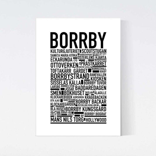 Borrby Text Poster