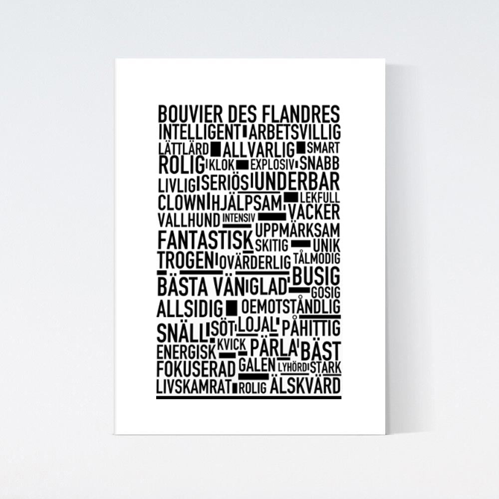 Bouvier Des Flandres Text Poster