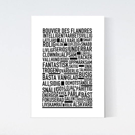 Bouvier Des Flandres Text Poster