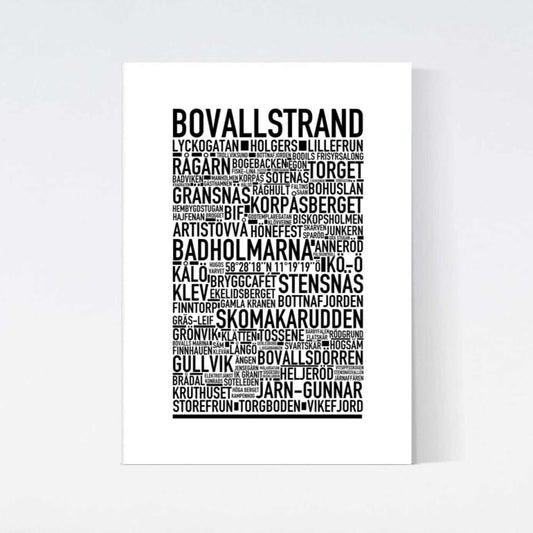 Bovallstrand Text Poster