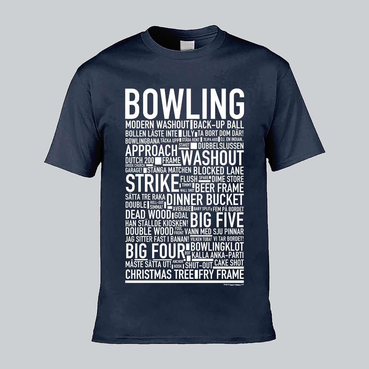 Bowling Text T-shirt
