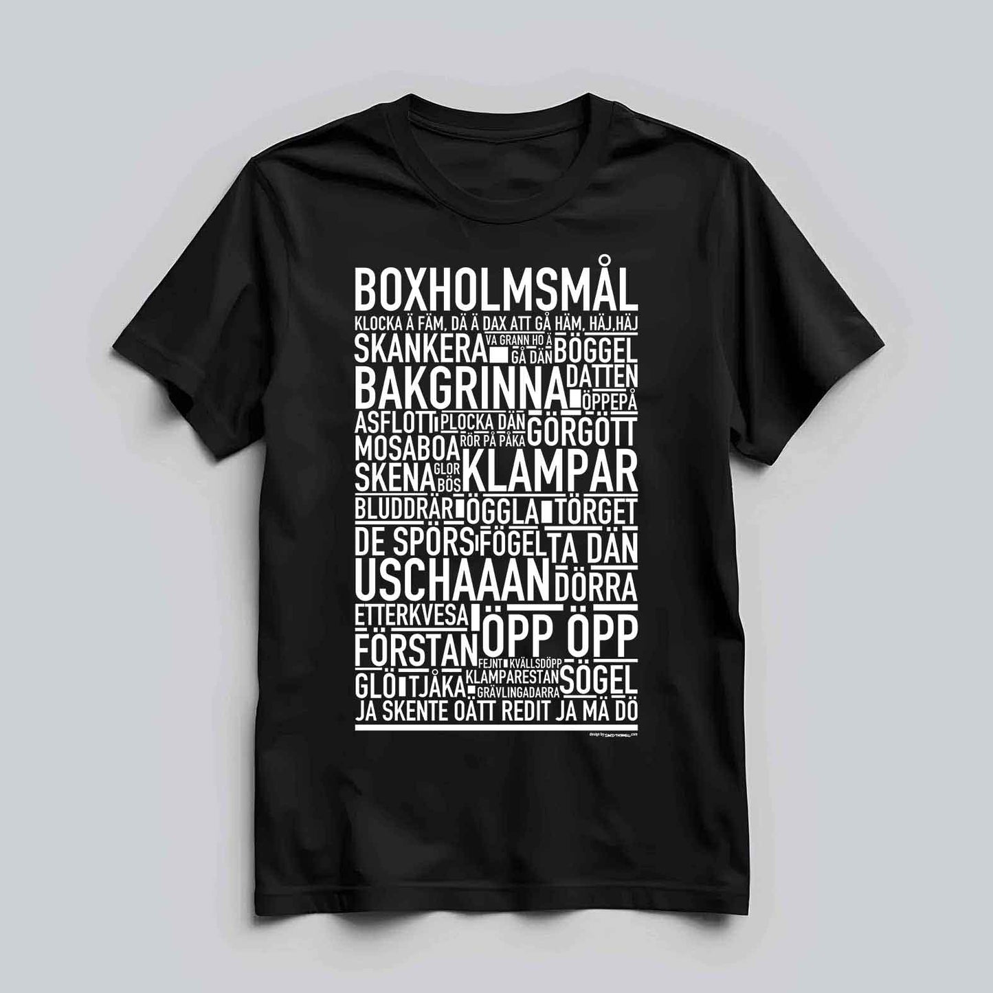 Boxholmsmål Dialekt Text T-shirt