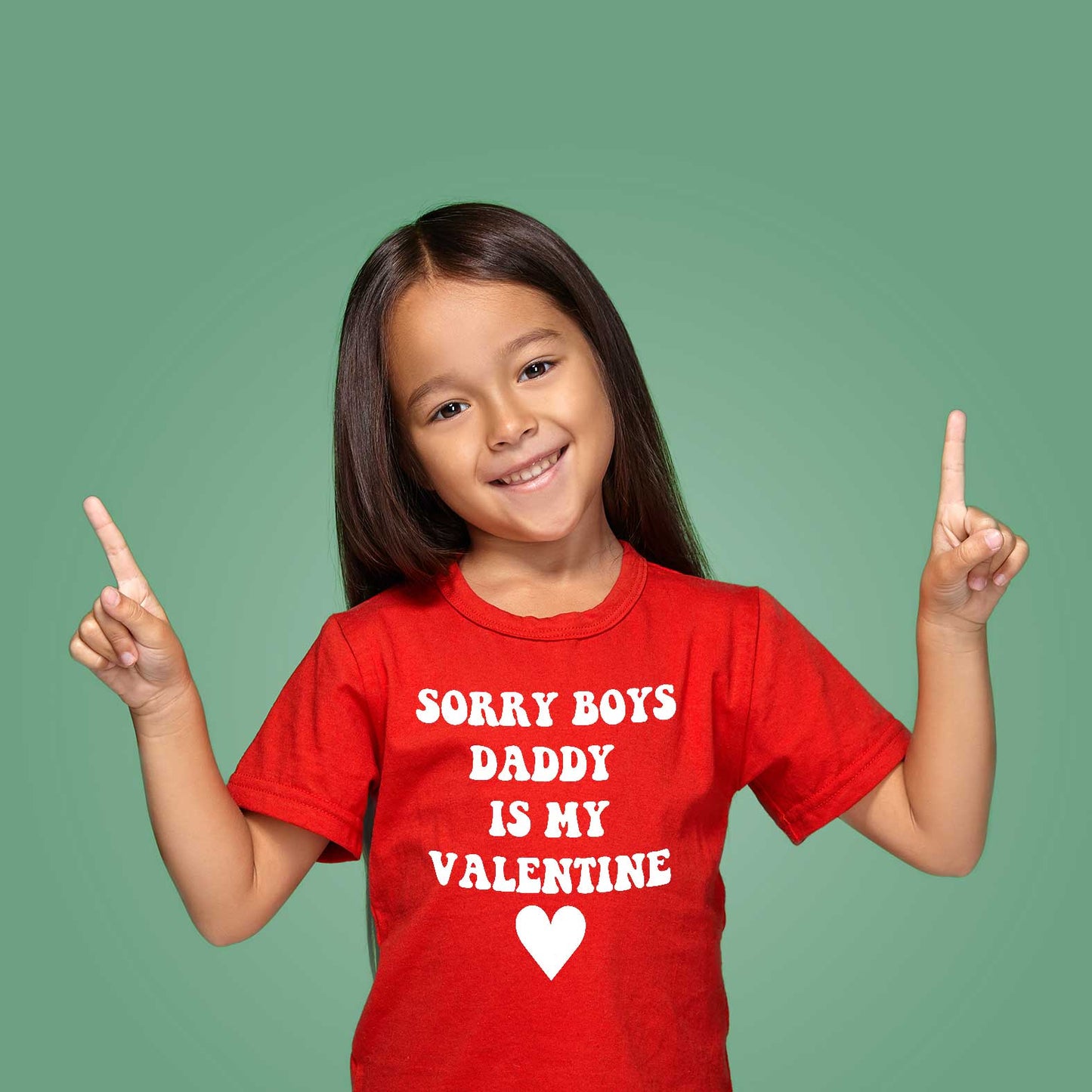 Daddy Is My Valentine Barn T-shirt