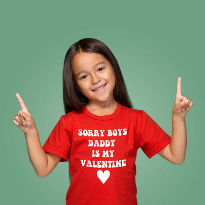 Daddy Is My Valentine Barn T-shirt