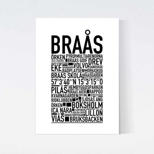 Braås Text Poster
