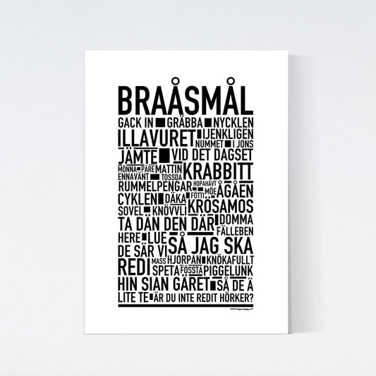 Braåsmål Dialekt Text Poster