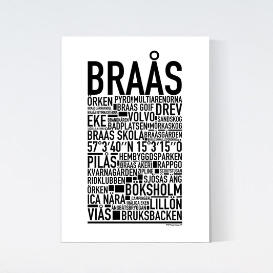 Braås Text Poster