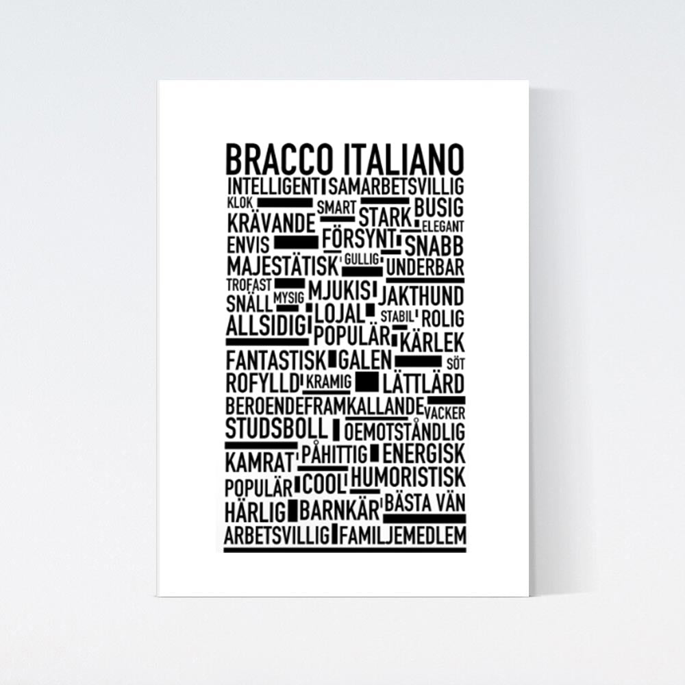 Bracco Italiano Text Poster