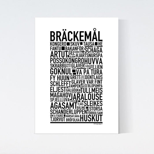 Bräckemål Dialekt Text Poster