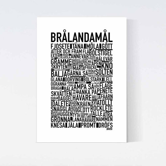 Brålandamål Dialekt Text Poster