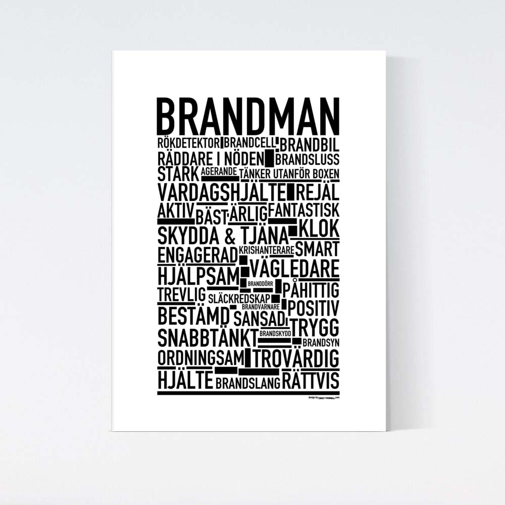 Brandman Text Poster