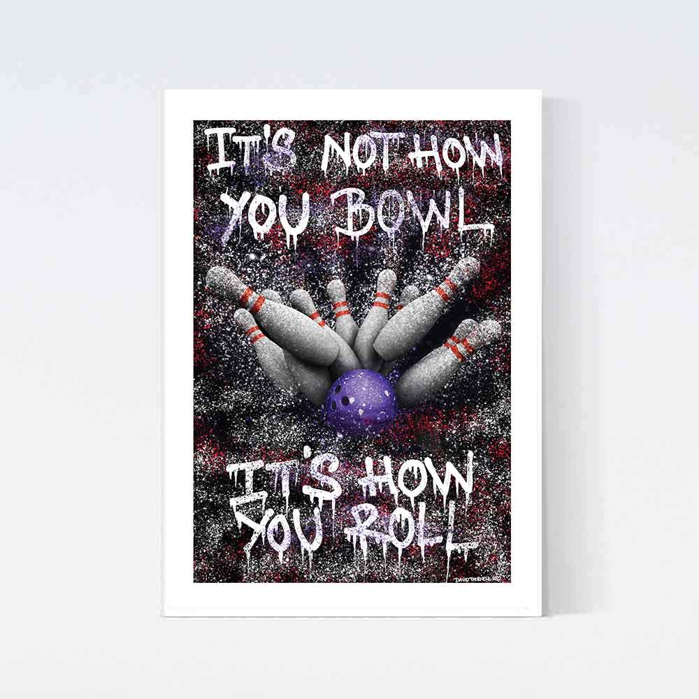 Bowling Graffiti Poster