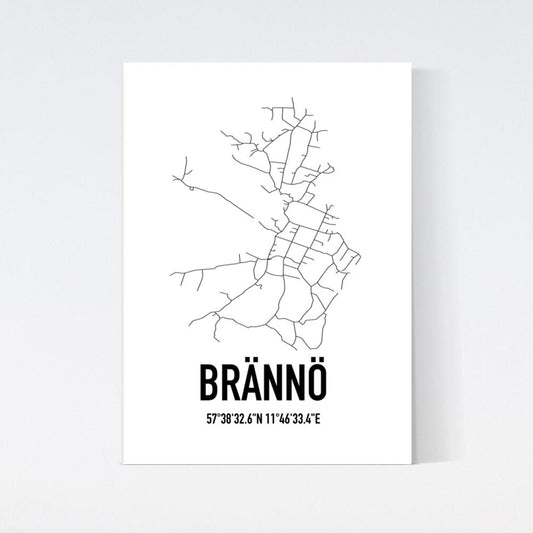 Brännö Karta Poster