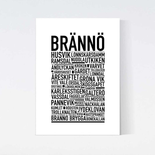 Brännö Text Poster