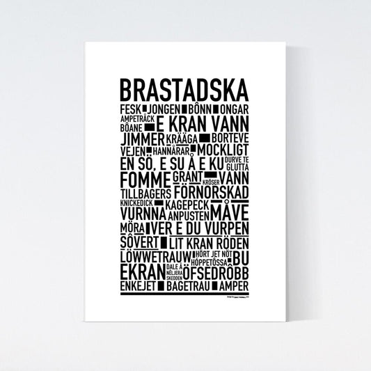 Brastadska Dialekt Text Poster