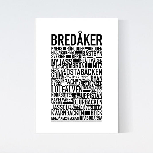 Bredåker Text Poster