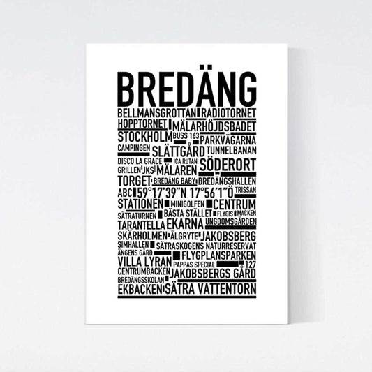 Bredäng Text Poster