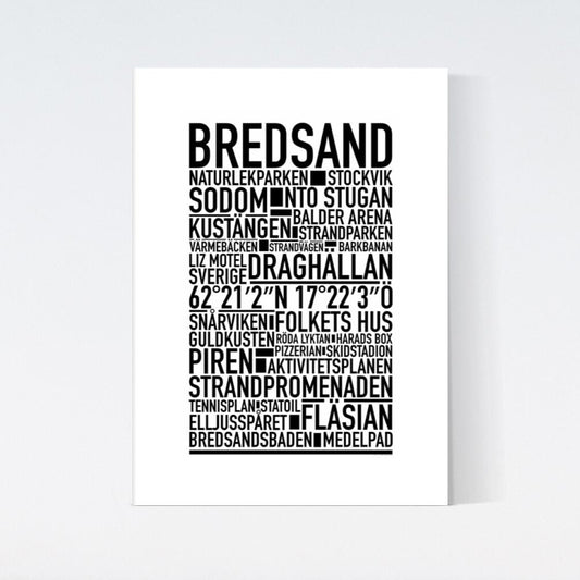 Bredsand Text Poster