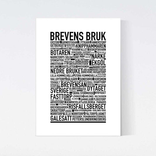 Brevens Bruk Text Poster