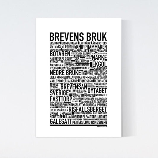 Brevens Bruk Text Poster