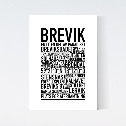 Brevik Text Poster