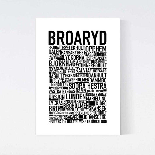 Broaryd Text Poster