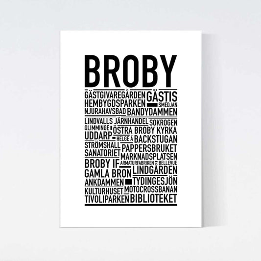 Broryd Text Poster