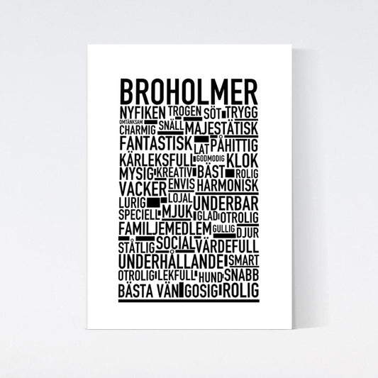 Broholmer Text Poster